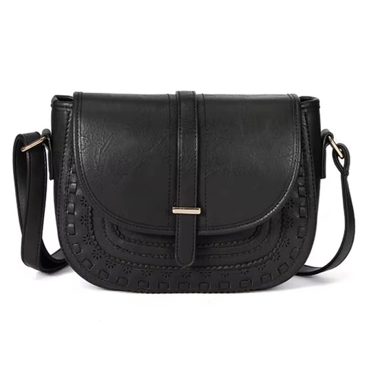 Vintage Shoulder Bag Pu Leather Crossbody 6 Colors Messenger Bag Ladies Handbag Hollow-Out Small Bag Purse Tote